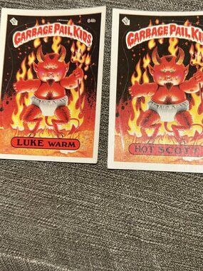 1985 Topps Garbage Pail Kids Series 2 Hot Scott 64a & Luke Warm 64b